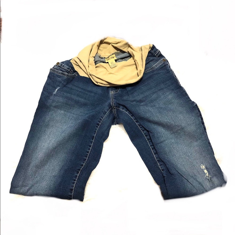 Indigo Blue belly elastic band Maternity S…